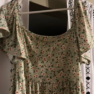 floral light green maxi dress by haptics (holly harper)